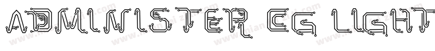 Administer CG Light字体转换